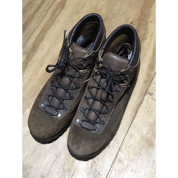 Dexter Vintage Hiking Boots Made In USA  Brown Lace Soles Adult 8.5 - Picture 2 of 9